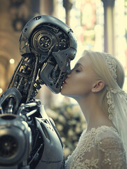 Robots Kissing Beauty