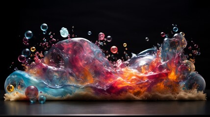 Capturing the Essence of the Big Bang Through Watercolor Art - AI Generative