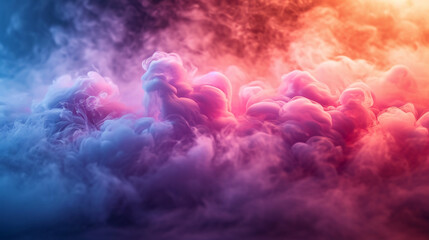 Obraz na płótnie Canvas pastel colored iridescent steam swirling around. AI generative