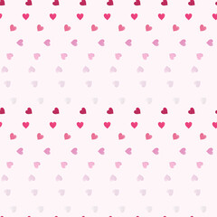 pink gradation love seamless pattern