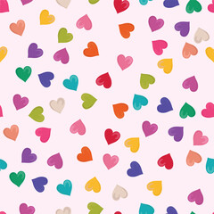 colorful and cheerful love seamless pattern