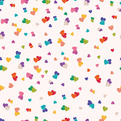colorful and cheerful love seamless pattern