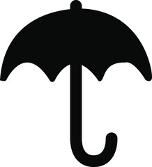 Rounded filled Umbrella Icon