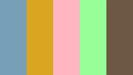 color palette oceanic breeze, goldenrod glow, plush pink, minty fresh, cocoa elegance