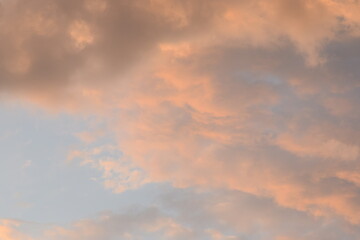 Naklejka na ściany i meble sky and clouds, sunset sky background
