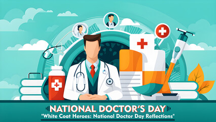 national doctor's day poster