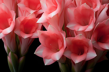 background of Gladiolus buds
