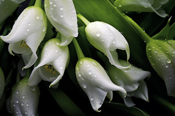 background of Lily buds
