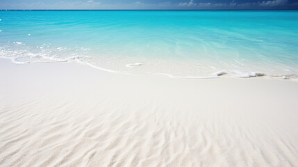 Tropical beach with clear water and white sand