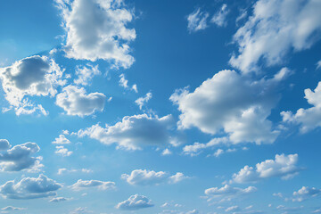 AI-generated blue sky and clouds