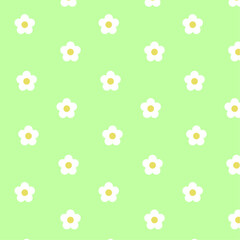 Seamless background with daisies