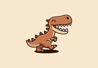 Cute T-Rex on the move