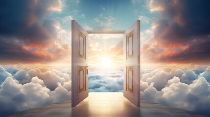door to the sky. Generative Ai