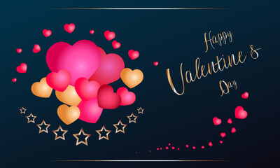 For Valentine's Day. Vector illustration. Wallpapers, flyers, invitations, posters, brochures, banners
