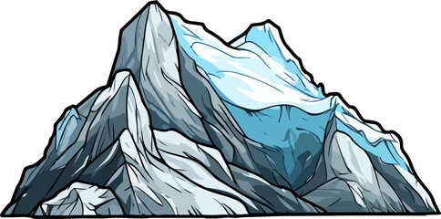 Mountain clipart design illustration