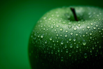 green apple macro