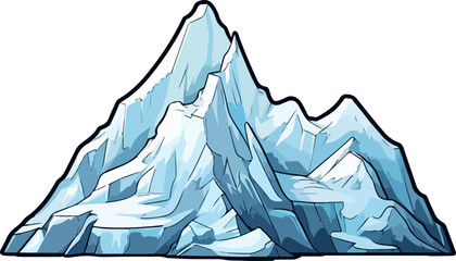 Mountain clipart design illustration