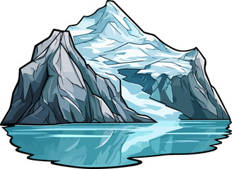 Mountain clipart design illustration