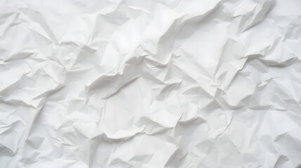 Crumpled of white paper for background and texture concept.