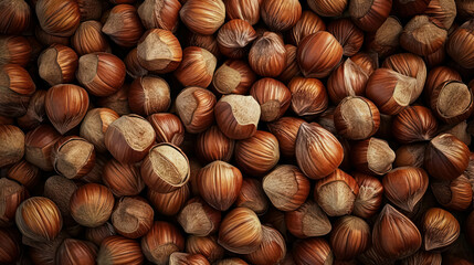 Fototapeta premium Nuts Texture For Healhy Food And Nutrition. Dried Fruits Texture Concept
