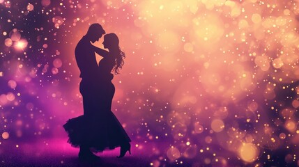 Passionate Dancer In Action with Bokeh Effect