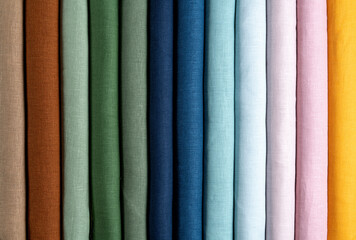 Collection of linen textile samples - 709123366