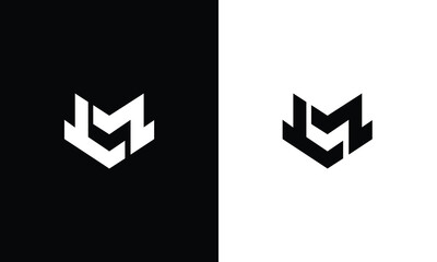 LM Initials logo Design inspiration - obrazy, fototapety, plakaty