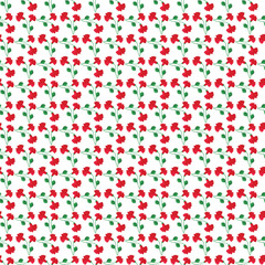 Free vector flat design small flowers pattern