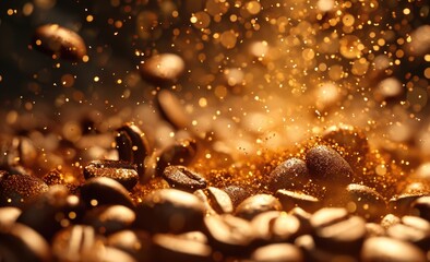Dynamic coffee beans background