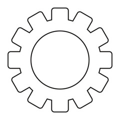 engineer symbol, engineering sign, cogwheel sign in the industry