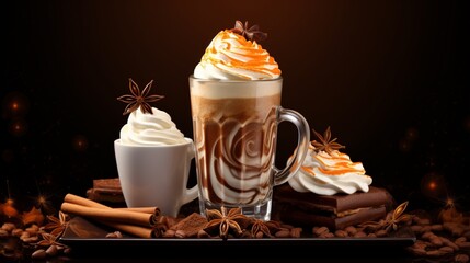 coffee with whipped cream