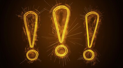 Exclamation Mark for Presentation Design