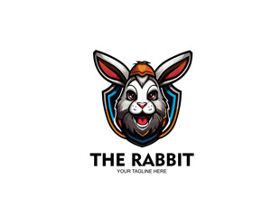 Obraz na płótnie Canvas Rabbit mascot logo esport design