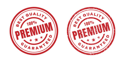 Premium stamp sign. Vector design