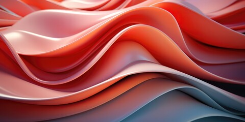 Abstract background with wavy texture with a combination of red, gray and orange. generative AI
