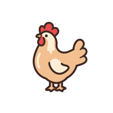 2d icon of a chicken 