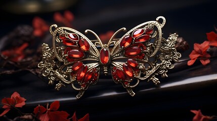 vibrant colors on the butterfly elegant wings

