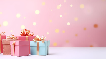 Gift box background, black friday sale, birthday, children's day, valentine's day and wedding gift background