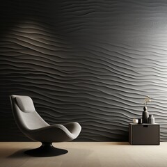 Capture an epoxy-coated wall with a minimalist, monochromatic texture that exudes sophistication.
