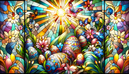Stained glass Easter