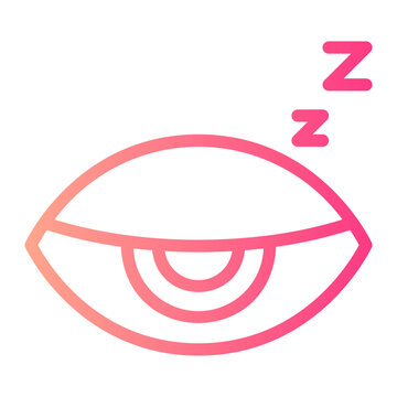 drowsiness gradient icon