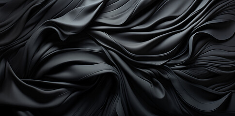 Fototapeta premium black satin fabric