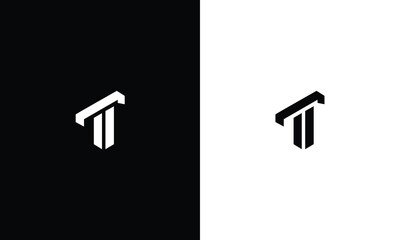 Alphabet letters Initials Monogram logo T, TT