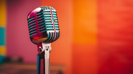 a close up of a microphone - Powered by Adobe