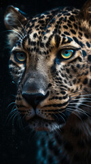 very powerful national geographic image spirit animal tiger created with Generative Ai