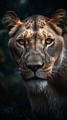 very powerful national geographic image spirit animal tiger created with Generative Ai