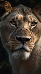 very powerful national geographic image spirit animal tiger created with Generative Ai