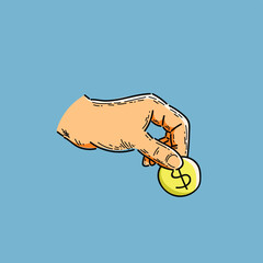 Money saving concept, vector illustration design