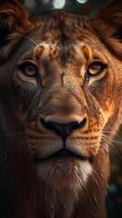 very powerful national geographic image spirit animal tiger created with Generative Ai