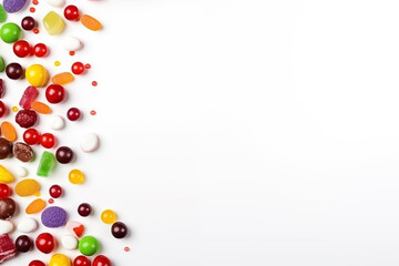 Candyland Explosion: Rainbow Sweet Treats Closeup